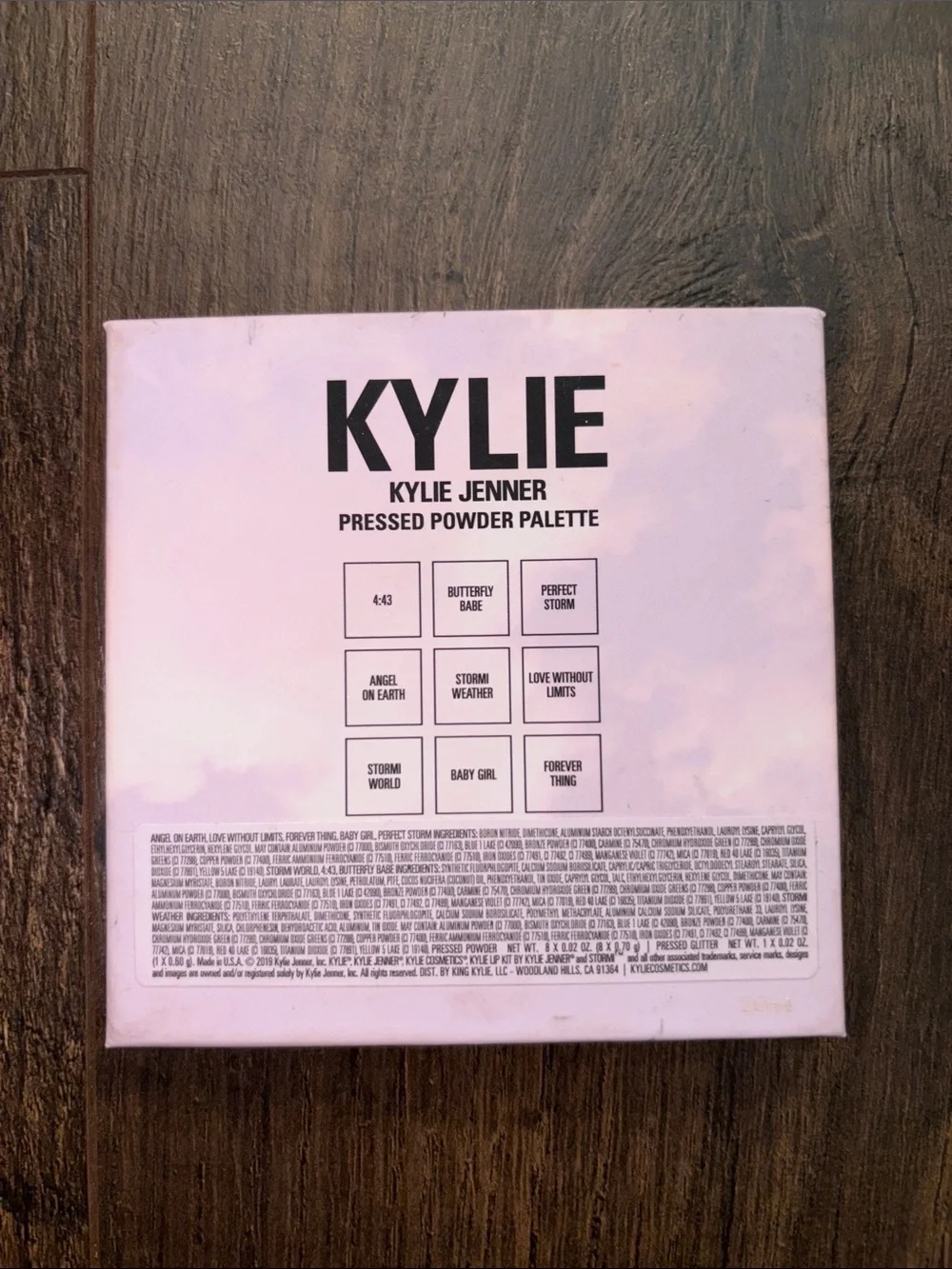 Kylie Cosmetics nine shades
